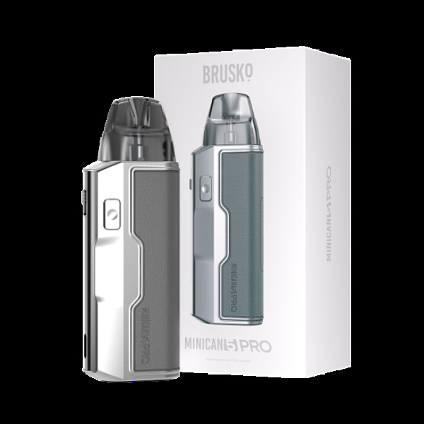 POD-система Brusko Minican 5 Pro Metallic Grey Красный,серый в Краснодаре