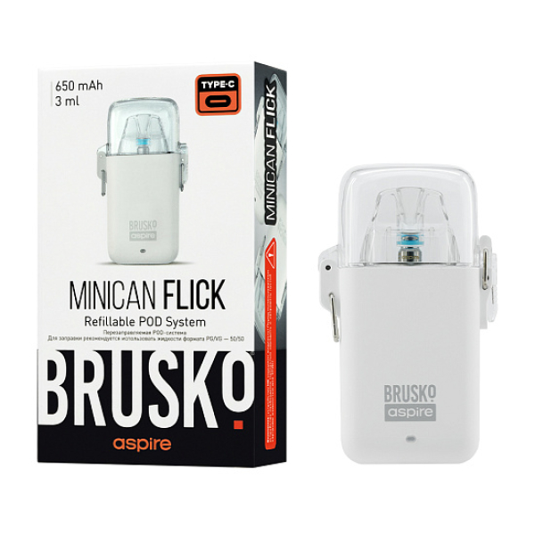 POD-система Brusko Minican Flick Белый в Краснодаре