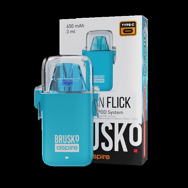 POD-система Brusko Minican Flick Голубой в Краснодаре