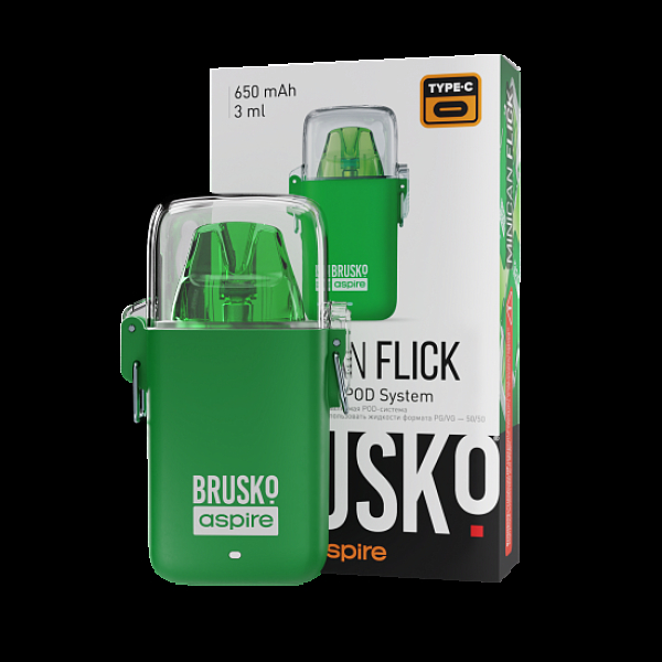 POD-система Brusko Minican Flick Зелёный в Краснодаре