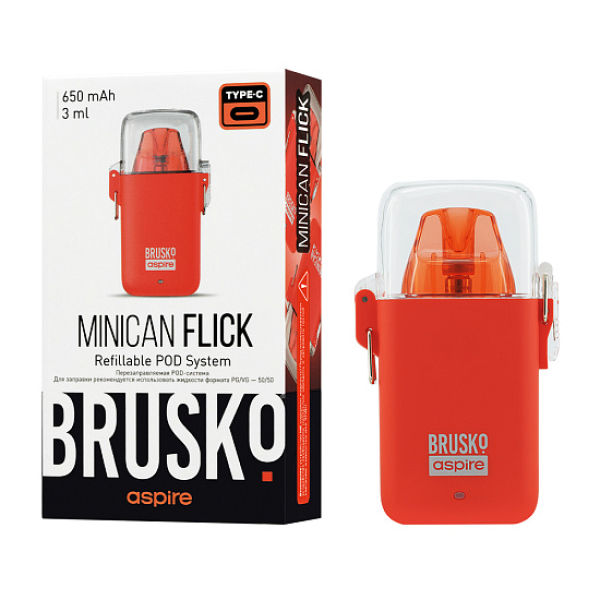 POD-система Brusko Minican Flick Красный в Краснодаре