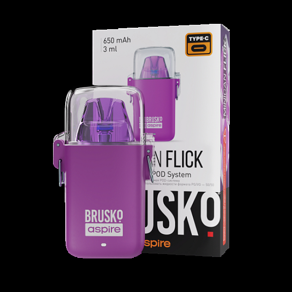 POD-система Brusko Minican Flick Фиолетовый в Краснодаре