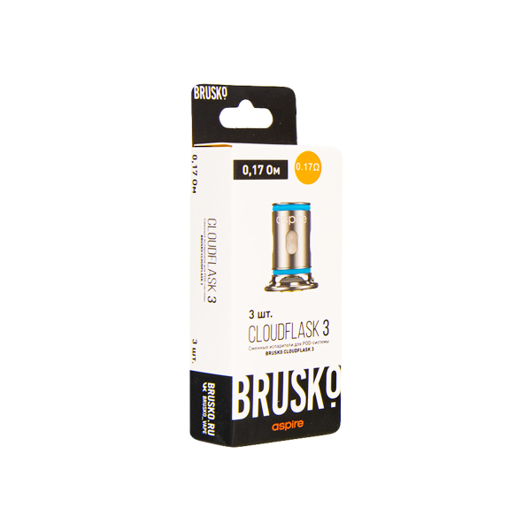 Испаритель Brusko Cloudflask 3 0.17 Ом 3 шт в Краснодаре