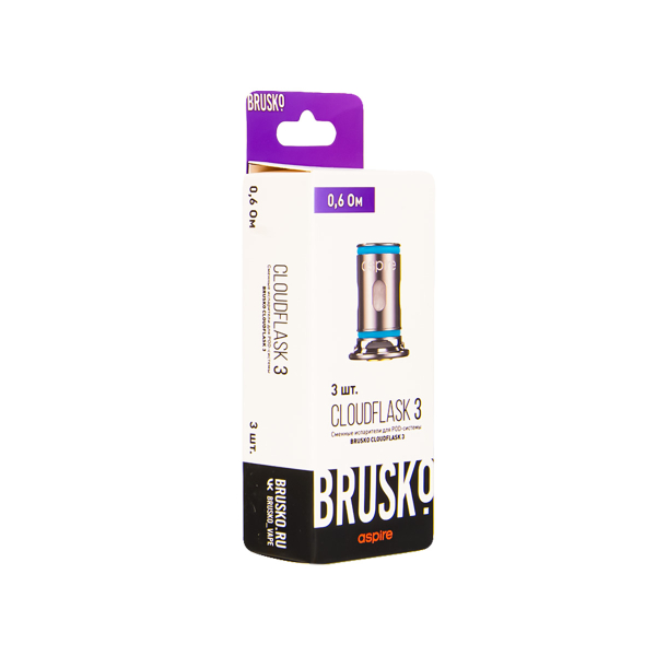 Испаритель Brusko Cloudflask 3 0.6 Ом 3 шт в Краснодаре