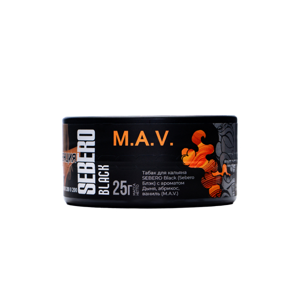 Табак Sebero Black Black M.a.v. 25 грамм в Краснодаре
