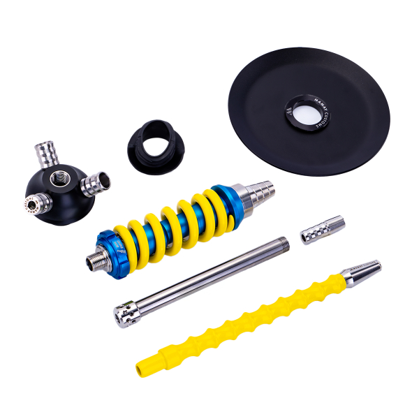 Кальян Mamay Customs Coilover Micro Сине Жёлтый в Краснодаре