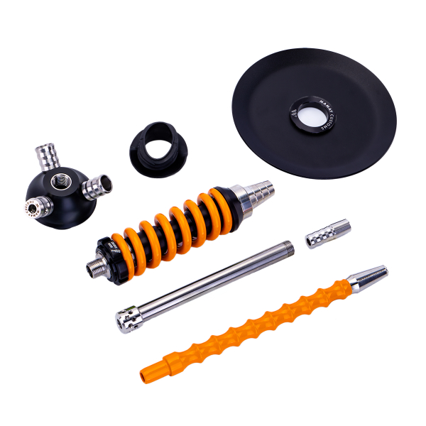 Кальян Mamay Customs Coilover Micro Чёрно Оранжевый в Краснодаре