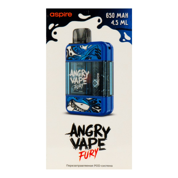 POD-система Brusko Angry Vape Fury 650 Mah Синий в Краснодаре