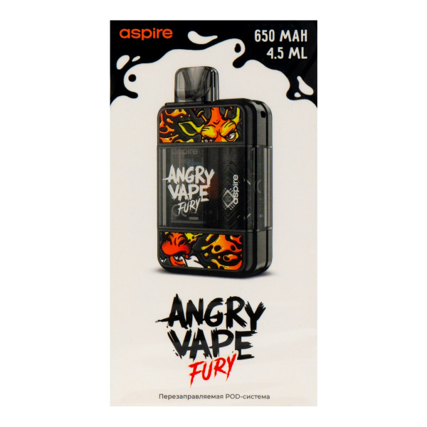 POD-система Brusko Angry Vape Fury 650 Mah Черный в Краснодаре