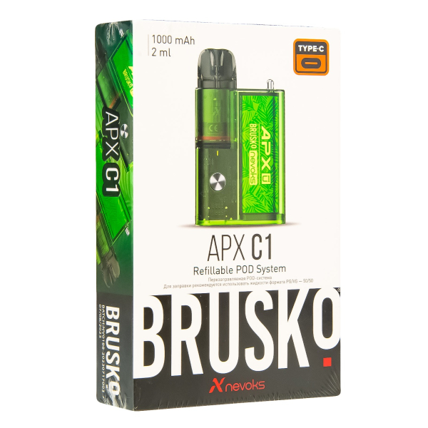 POD-система Brusko Apx C1 Зелёный Папоротник в Краснодаре
