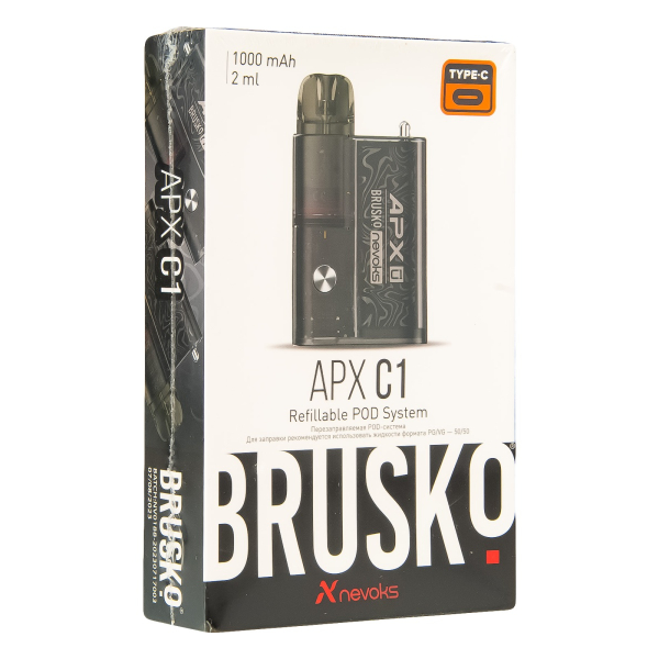POD-система Brusko Apx C1 Чёрный Шёлк в Краснодаре