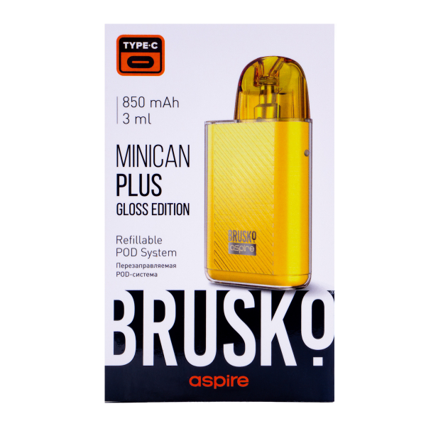 POD-система Brusko Minican Plus Gloss Edition Жёлтый в Краснодаре
