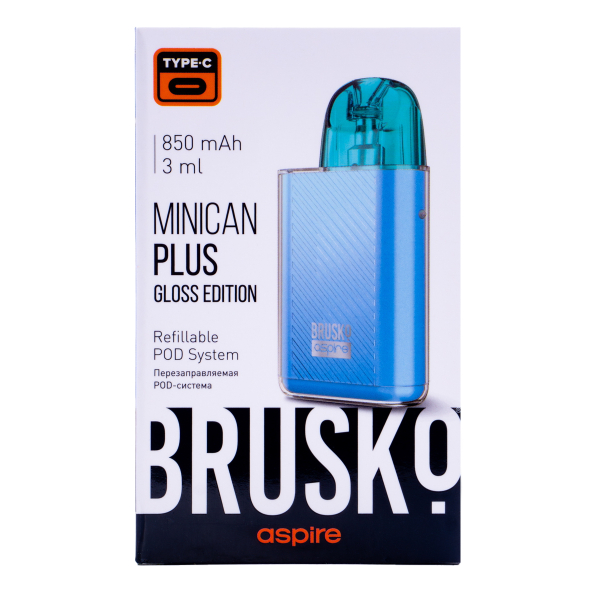 POD-система Brusko Minican Plus Gloss Edition Синий в Краснодаре