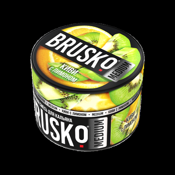 Бестабачная смесь Brusko Киви С Лимоном Medium 50 грамм в Краснодаре