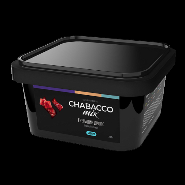 Бестабачная смесь Chabacco Mix Grenadine Drops Гренадин Дропс  Medium 200 грамм в Краснодаре