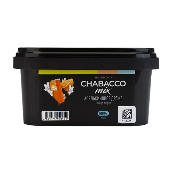 Бестабачная смесь Chabacco Mix Orange Dragee Апельсиновое Драже  Medium 200 грамм в Краснодаре