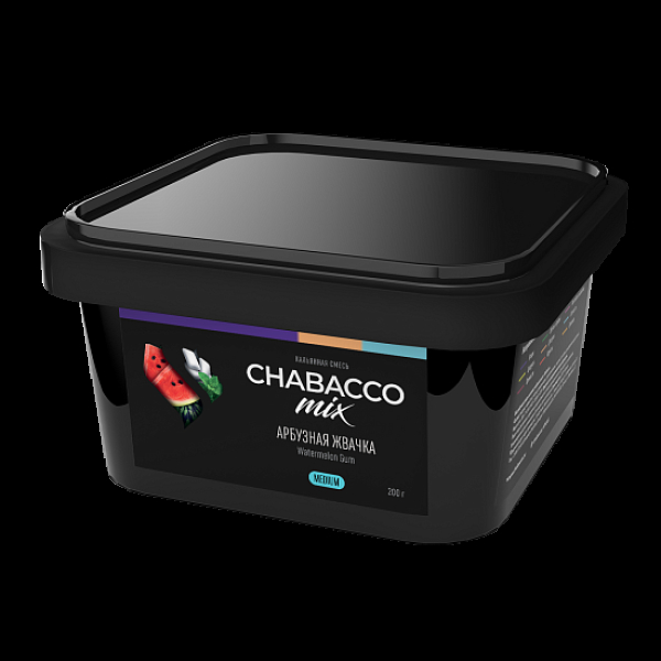 Бестабачная смесь Chabacco Mix Watermelon Gum Арбузная Жвачка  Medium 200 грамм в Краснодаре