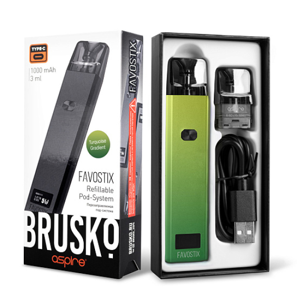 POD-система Brusko Favostix      Зеленый Градиент в Краснодаре