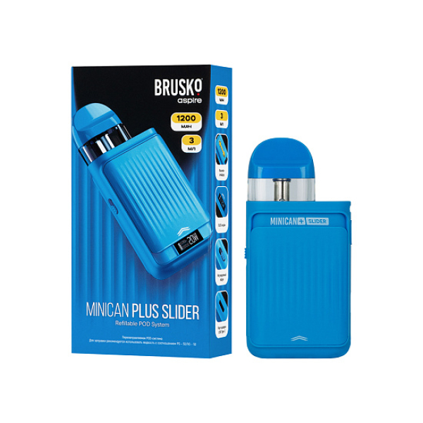 POD-система Brusko Minican      Plus Slider Синий в Краснодаре