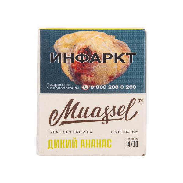 Табак Muassel Medium Дикий Ананас 40 грамм в Краснодаре