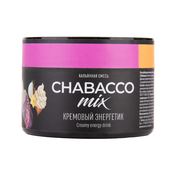 Бестабачная смесь Chabacco Mix Medium Creamy Energy Drink 40 грамм в Краснодаре