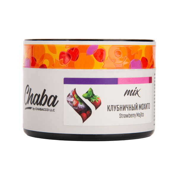 Бестабачная смесь Chaba Mix Strawberry Mojito Nicotine Free 50 грамм в Краснодаре