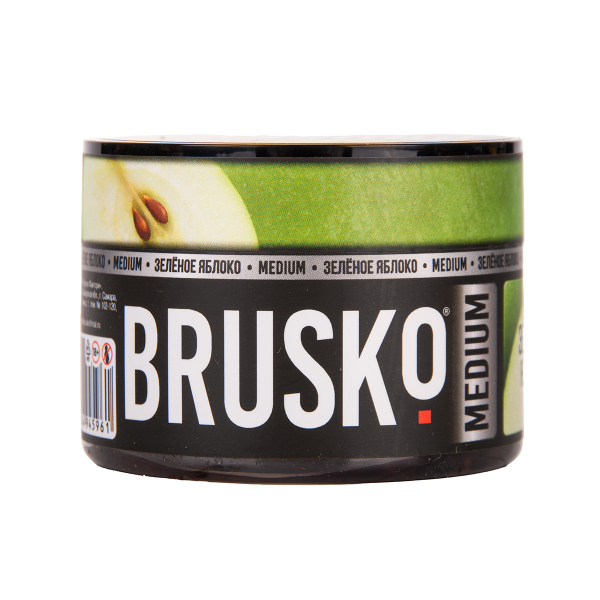 Бестабачная смесь Brusko Zero Зелёное Яблоко 50 грамм в Краснодаре