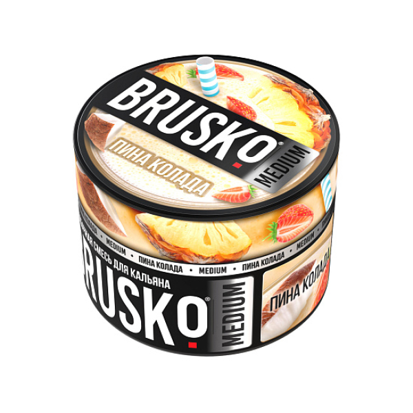 Бестабачная смесь Brusko Zero Пина Колада 50 грамм в Краснодаре