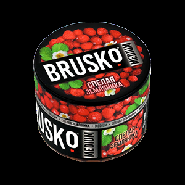 Бестабачная смесь Brusko Спелая Земляника 50 грамм в Краснодаре