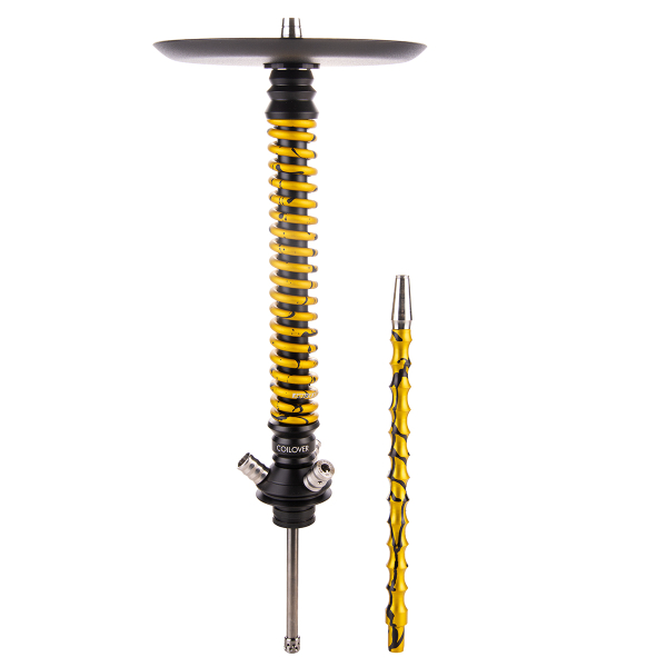 Кальян Mamay Customs Coilover Большой  Чёрный Золотой Сплеш в Краснодаре