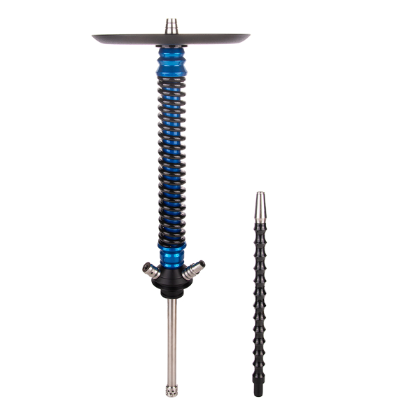Кальян Mamay Customs Coilover Большой  Голубой Лак Чёрный в Краснодаре
