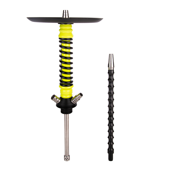Кальян Mamay Customs Coilover Mini  Жёлтый Флюр Чёрный в Краснодаре