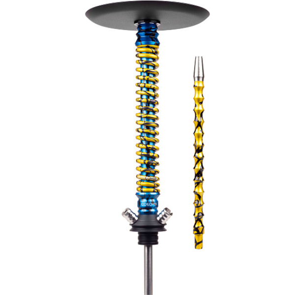 Кальян Mamay Customs Coilover Big Anod Special Blue Splash Gold в Краснодаре