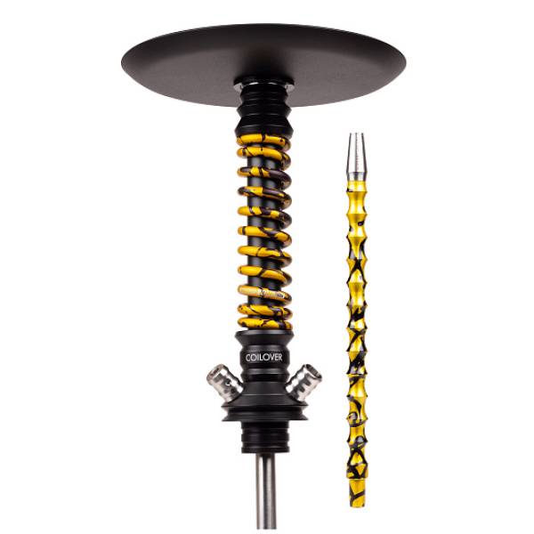 Кальян Mamay Customs Coilovers Mini Anod Черный Матовый Gold Splash в Краснодаре