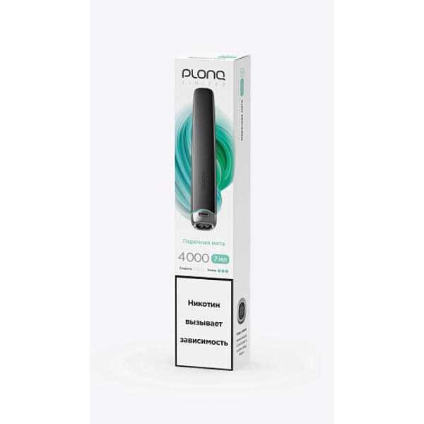 Электронка Plonq Plus Pro Black Перечная Мята 4000 затяжек в Краснодаре
