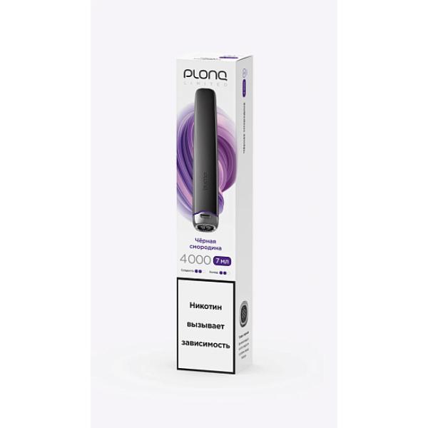 Электронка Plonq Plus Pro Black Чёрная Смородина 4000 затяжек в Краснодаре