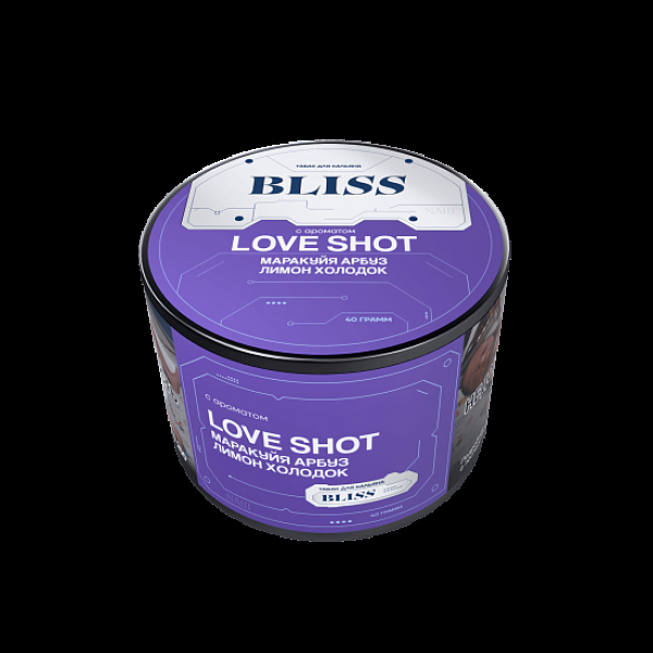 Табак Bliss Love Shot Маракуйя Арбуз Лимон Холодок 40 грамм в Краснодаре